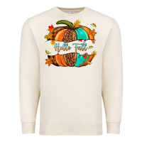 Sandshell pumpkin hello fall Premium Sweatshirt - NancyCooperArtShop
