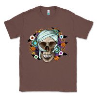 Chestnut Halloween Skeleton Classic Tee - CowhideDigitalArt
