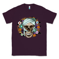Plum Halloween Skeleton Classic Tee - CowhideDigitalArt