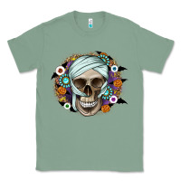 Sage Halloween Skeleton Classic Tee - CowhideDigitalArt