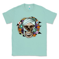 Seafoam Halloween Skeleton Classic Tee - CowhideDigitalArt