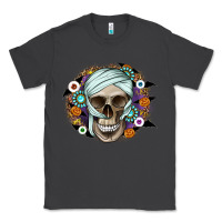 Smoke Halloween Skeleton Classic Tee - CowhideDigitalArt