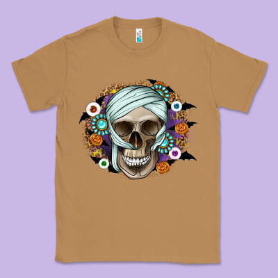 Halloween Skeleton Classic Tee Designed By Cowhidedigitalart