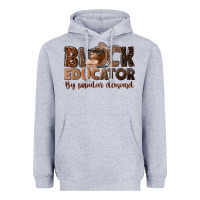 Heather Grey black educator by popular demand Heavyweight Hoodie - NancyCooperArtShop