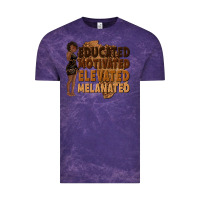 Cloud Purple educated motivated elevated melanated Vintage Tee - texasbilliewilder