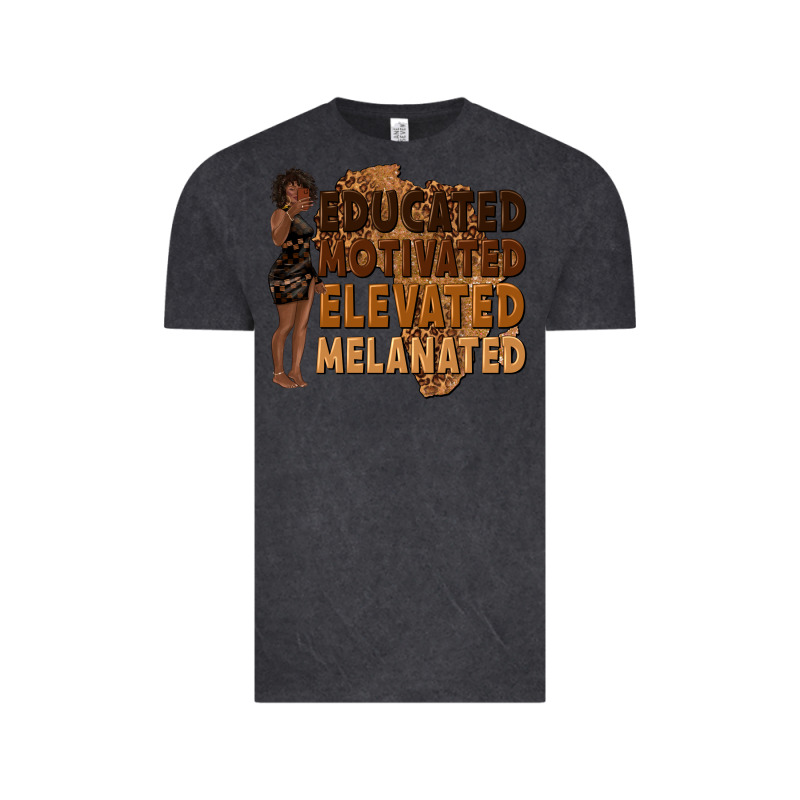 Educated Motivated Elevated Melanated Vintage Tee by texasbilliewilder | Teevron