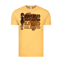 Vintage Mustard educated motivated elevated melanated Vintage Tee - texasbilliewilder