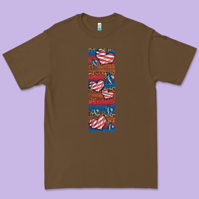 Usa Flag And Cross Penwraps Premium Tee Designed By Artiststas