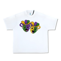 White mardi gras mask Urban Heavy Tee - RanaPortraitStore