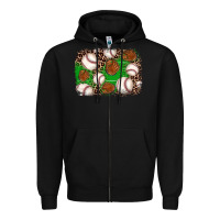 Black baseball glove background Zipper Hoodie - JahusDesignShop