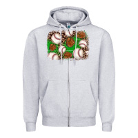 Heather Grey baseball glove background Zipper Hoodie - JahusDesignShop
