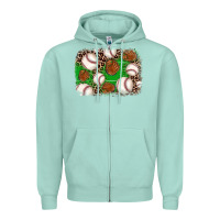 Seafoam baseball glove background Zipper Hoodie - JahusDesignShop