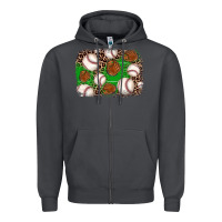 Smoke baseball glove background Zipper Hoodie - JahusDesignShop