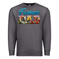 Charcoal Heather Western Farmer Dad Premium Sweatshirt - LillyAllenDesigns