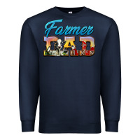 Navy Western Farmer Dad Premium Sweatshirt - LillyAllenDesigns