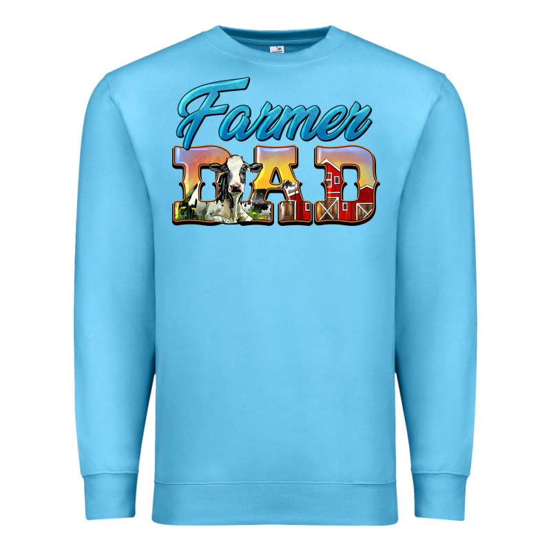 Western Farmer Dad Premium Sweatshirt by LillyAllenDesigns | Teevron