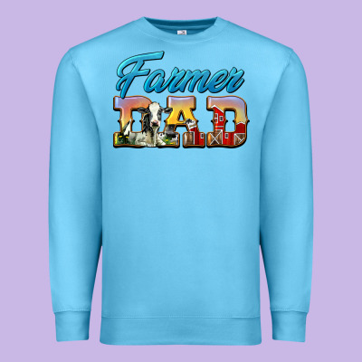 Western Farmer Dad Premium Sweatshirt Designed By Lillyallendesigns