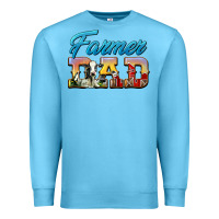 Ocean Blue Western Farmer Dad Premium Sweatshirt - LillyAllenDesigns