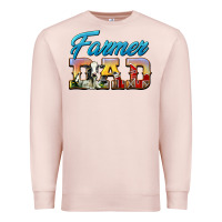 Pale Pink Western Farmer Dad Premium Sweatshirt - LillyAllenDesigns