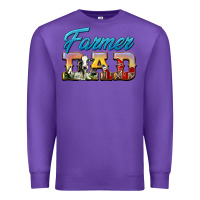 Purple Western Farmer Dad Premium Sweatshirt - LillyAllenDesigns
