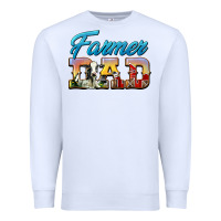 White Western Farmer Dad Premium Sweatshirt - LillyAllenDesigns