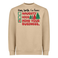 Mushroom dear santa ive been Heavyweight Sweatshirt - MaliasSmallBusiness