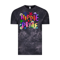 Cloud Black hippie pride Vintage Tee - Zillion Design Studio