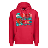 Cardinal santa bring me turquoise Premium Hoodie - MaliasSmallBusiness