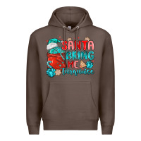 Coffee santa bring me turquoise Premium Hoodie - MaliasSmallBusiness