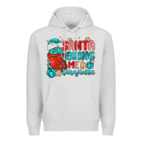 Dove Grey santa bring me turquoise Premium Hoodie - MaliasSmallBusiness