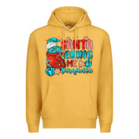 Mustard santa bring me turquoise Premium Hoodie - MaliasSmallBusiness