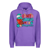 Purple santa bring me turquoise Premium Hoodie - MaliasSmallBusiness