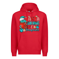 Red santa bring me turquoise Premium Hoodie - MaliasSmallBusiness