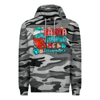 Slate Camo santa bring me turquoise Premium Hoodie - MaliasSmallBusiness