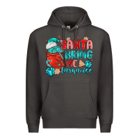Smoke santa bring me turquoise Premium Hoodie - MaliasSmallBusiness