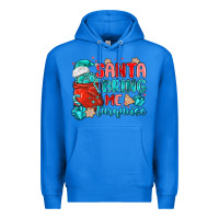 True Royal santa bring me turquoise Premium Hoodie - MaliasSmallBusiness
