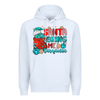 White santa bring me turquoise Premium Hoodie - MaliasSmallBusiness