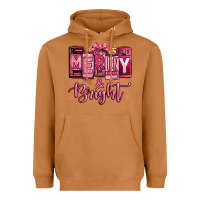 Meerkat merry and bright pink Christmas Heavyweight Hoodie - Jasminsmagicworld