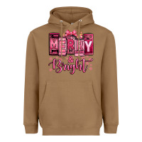 Toasted Coconut merry and bright pink Christmas Heavyweight Hoodie - Jasminsmagicworld