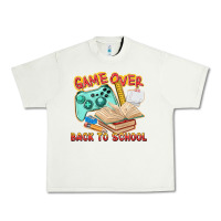 Pistachio game over back to school Urban Heavy Tee - texasbilliewilder