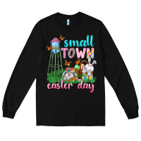Black Small Town Easter Day Long Sleeve Tee - Neo Western