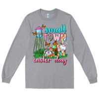Heather Grey Small Town Easter Day Long Sleeve Tee - Neo Western