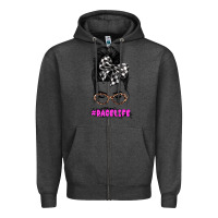 Charcoal Heather racelife Zipper Hoodie - JahusDesignShop