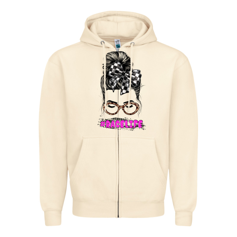 Racelife Zipper Hoodie by JahusDesignShop | Teevron