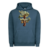 Pigment Midnight Navy Cholla Tree Cactus Urban Hoodie - LillyAllenDesigns