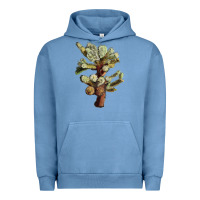 Pigment Pebble Blue Cholla Tree Cactus Urban Hoodie - LillyAllenDesigns