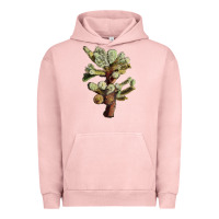 Pigment Salmon Cholla Tree Cactus Urban Hoodie - LillyAllenDesigns