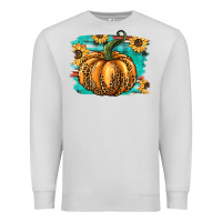 Dove Grey pumpkin western Premium Sweatshirt - BarkalooDesign