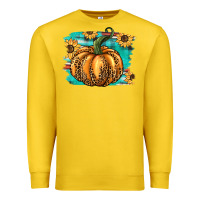 Lemon pumpkin western Premium Sweatshirt - BarkalooDesign