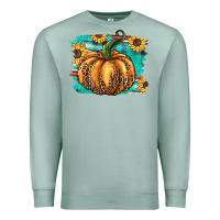 Seafoam pumpkin western Premium Sweatshirt - BarkalooDesign